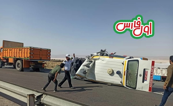 مرگ تلخ پرستار بیمارستان سروستان در تصادف کامیون و آمبولانس در شیراز