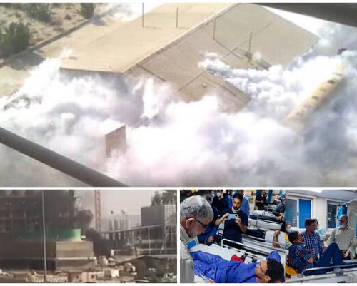 عامل انفجار در کارخانه کربنات سدیم کاوه فیروزآباد +ویدئو