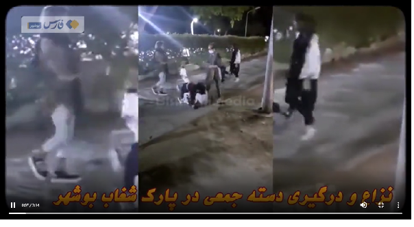 کلیپ جنجالی زد و خورد دختران نوجوان در پارک شغاب بوشهر