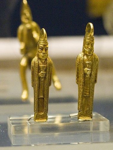 Gold statuettes from the Oxus Treasure by Nickmard Khoey