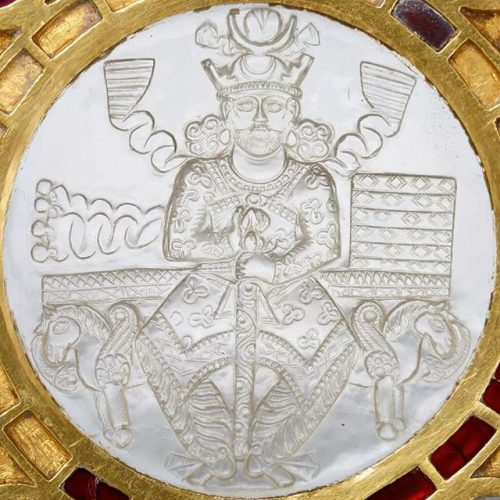 Plate of the Sasanian king Khosrow I Anushirvan