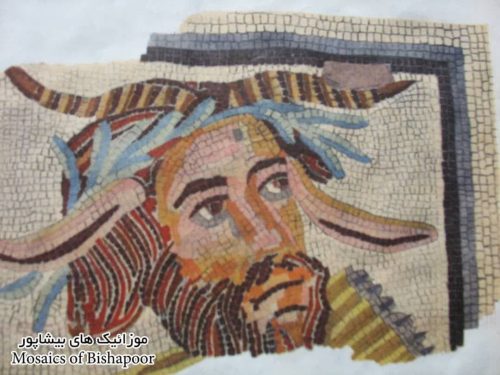 موزائیک های کشف شده در بیشاپور یادگار دوران ساسانی 9