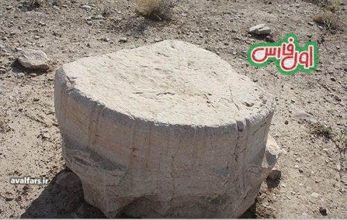 پایه ستون 2 هزار ساله مربوط به دوران پَساهخامنشی در نورآباد ممسنی 2