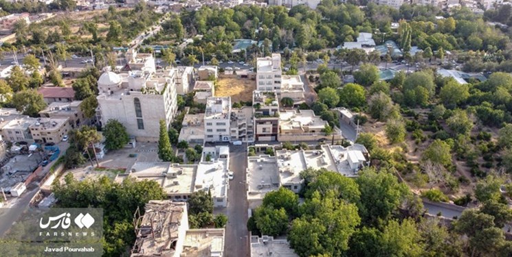 تصویری هوایی از عمق فاجعه خشکاندن ، نابودی و تغییر کاربری باغات شیراز