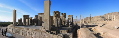 سراسرنمای تخت جمشید، در استان فارس