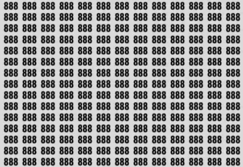 تست بینایی: اگر بتوانید در عرض ۳ ثانیه عدد ۸۰۸ را تشخیص دهید، چشمان عقابی دارید!