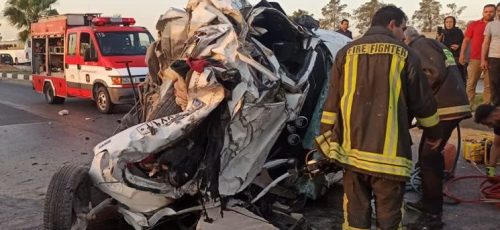 برخورد مرگبار خودرو ۲۰۷ با تیر برق در شهر شیراز