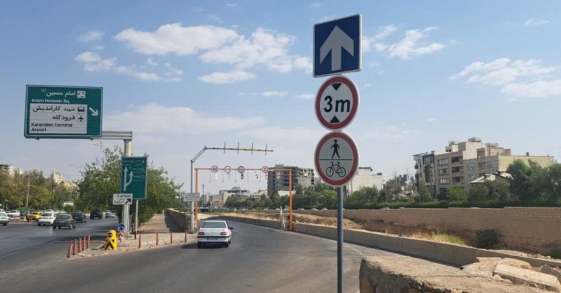 ورود وسایل نقلیه سنگین به این مسیر در شیراز ممنوع اعلام شد