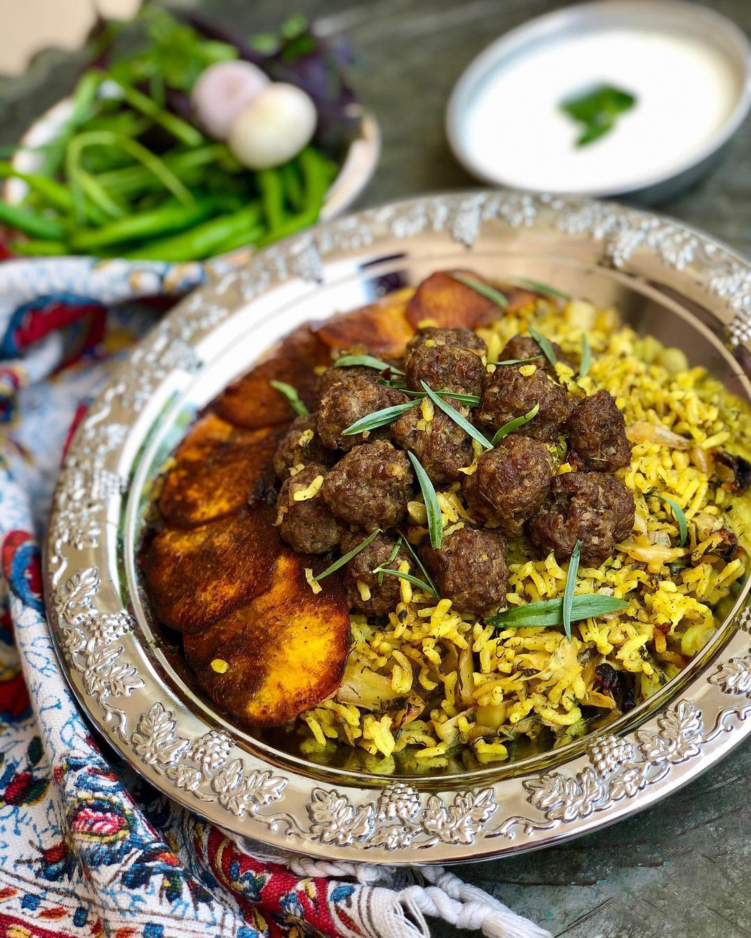 آموزش آشپزی کامل پخت کلم پلو شیرازی سنتی برای ۴ نفر