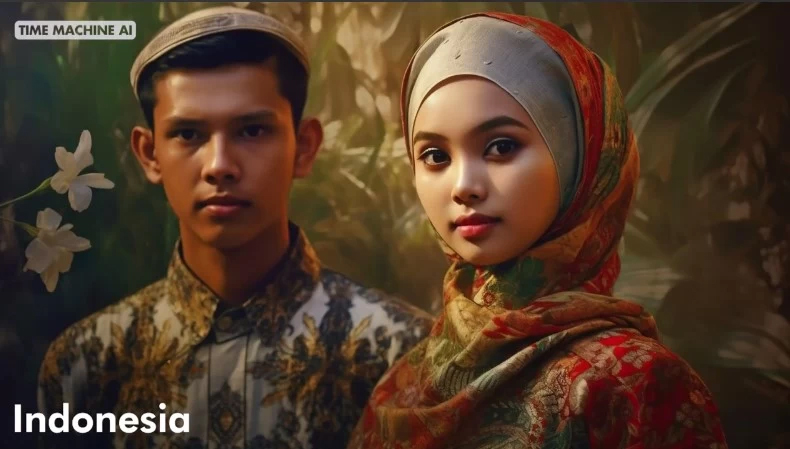 اندونزی زیباترین زن و شوهر هر کشور به انتخاب هوش مصنوعی