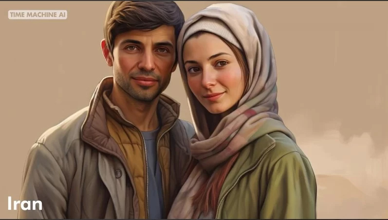 زیباترین زن و شوهر هر کشور به انتخاب هوش مصنوعی ایران