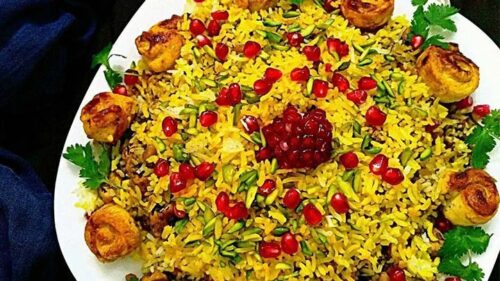 برای مهمانی‌ها و مجالس پسته پلو غذای اصیل ایرانی درست کنید+طرز تهیه