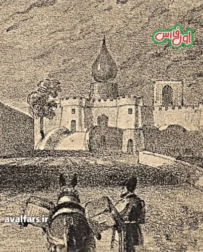 دروازه اصفهان شیراز 200 سال پیش 2