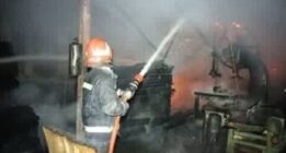 کارگاه نجاری در خیابان همایون شیراز در آتش سوخت