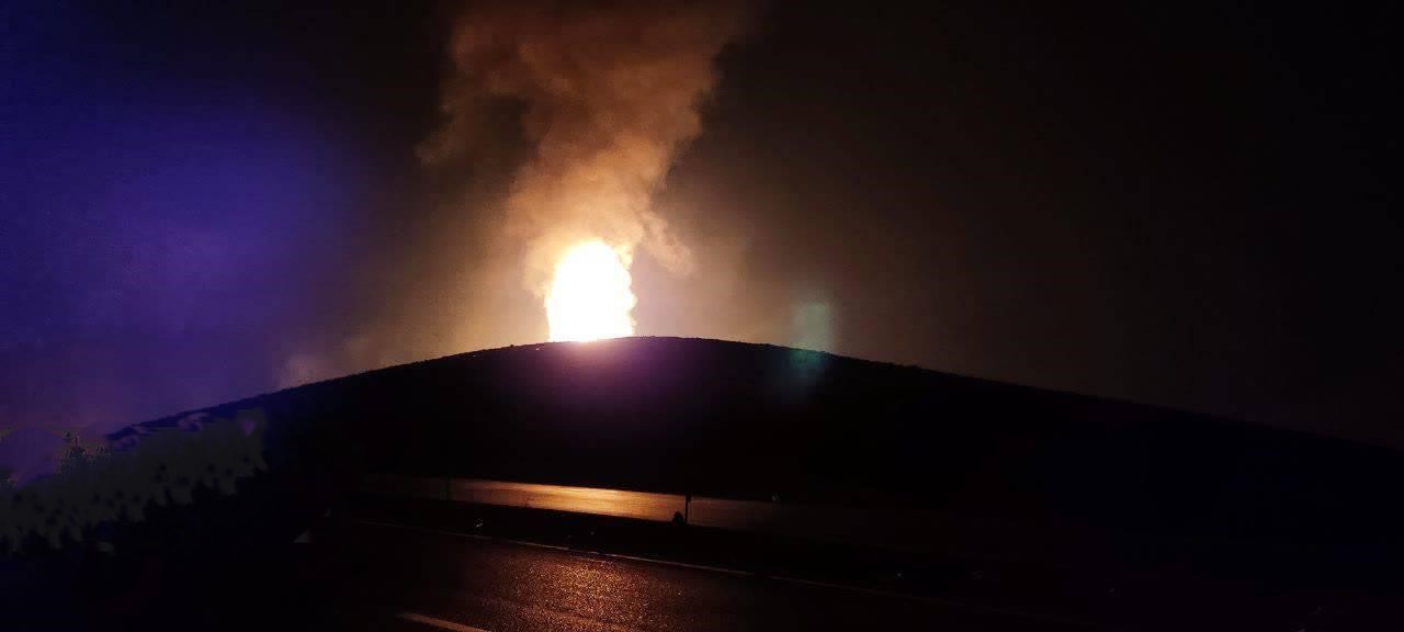 وقوع انفجار در خطوط انتقال گاز خرم بید در استان فارس