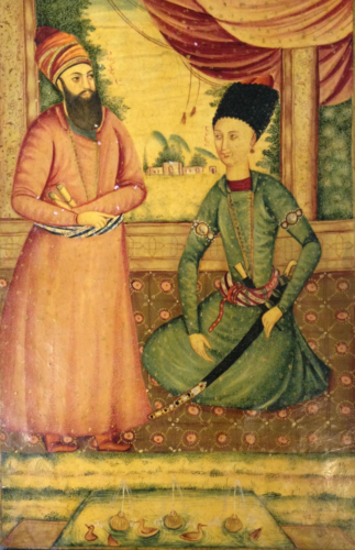 Agha Mohammad Khan with Ebrahim Khan Kalantar