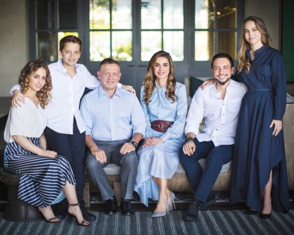 The king of Jordan and his wife and children 1