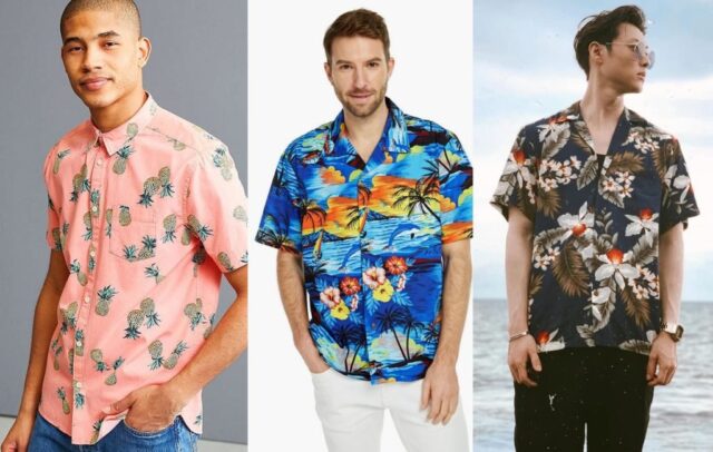 طرح پیراهن‌های هاوایی