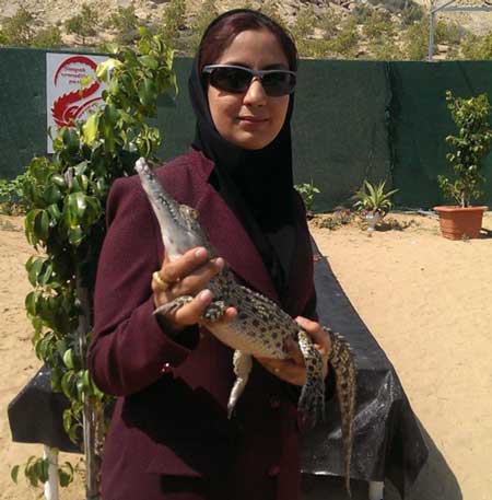 مژگان زن ایرانی ملکه تمساح ها +تصاویر