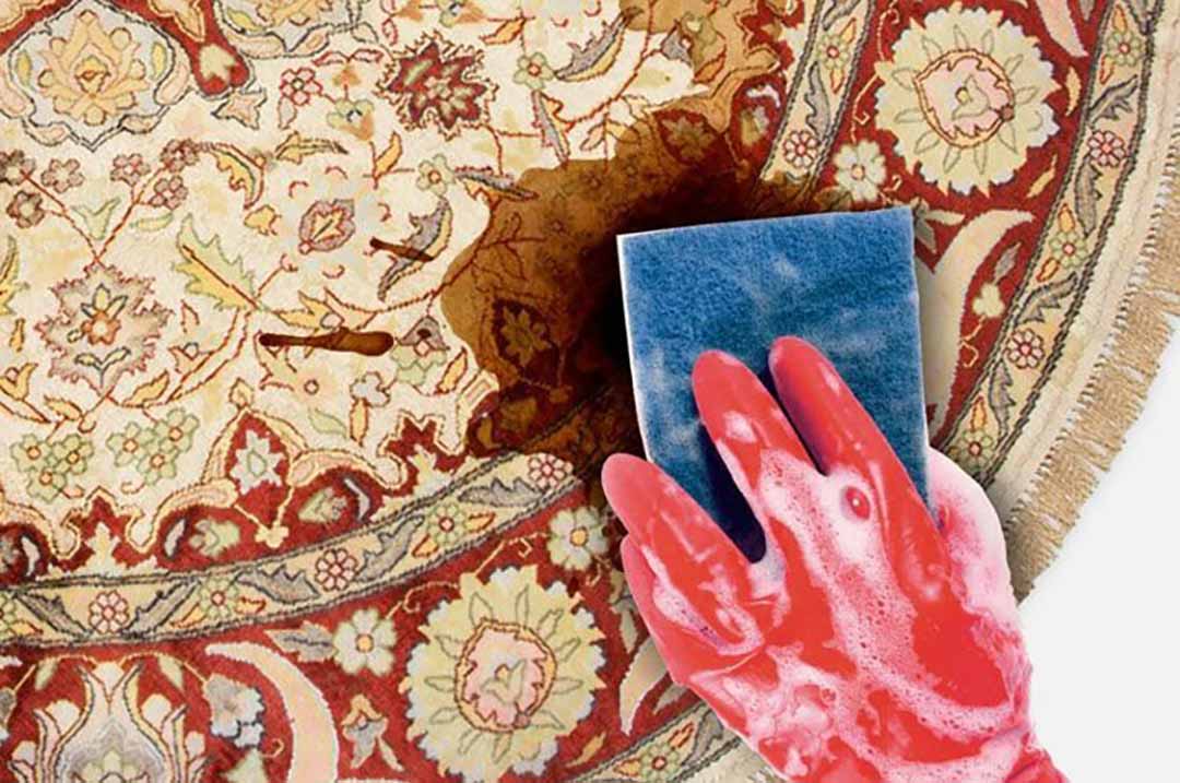۱۳ محلول جادویی برای تمیز کردن انواع لکه فرش بدون نیاز به قالیشویی