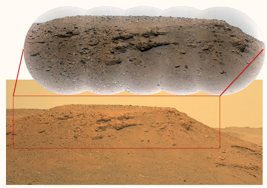 تصاویر مریخ نورد ناسا از دریاچه و دلتای رودخانه سیاره سرخ