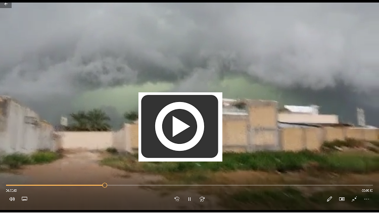 پدیده ابر سبز در خنج لارستان+فیلم