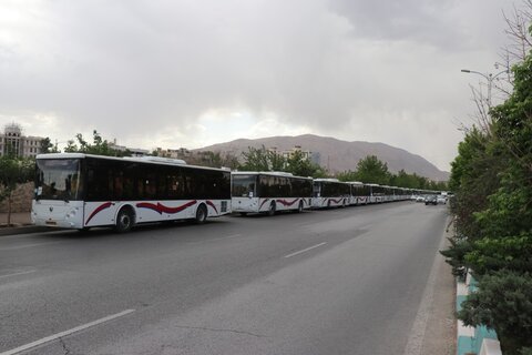 ادامه اعتراض و عدم فعالیت اتوبوس های درون شهری شیراز