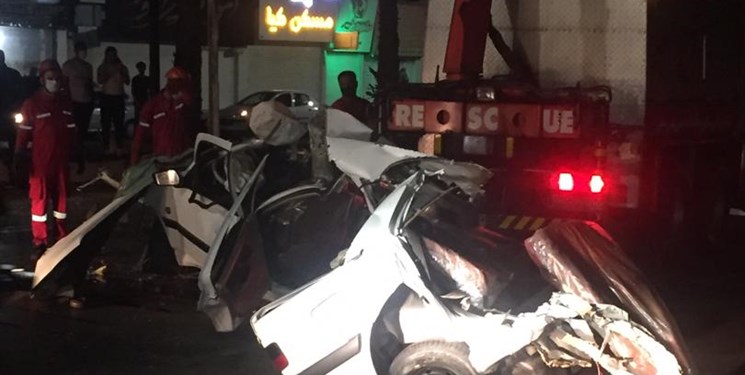 تصادف مرگبار سمند و پراید در جاده یاسوج_شیراز