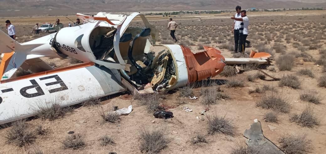 سقوط مرگبار هواپیما آموزشی در گرمه+تصاویر