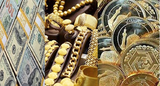 قیمت طلا ، سکه و دلار در بازار ۲۵ اسفند