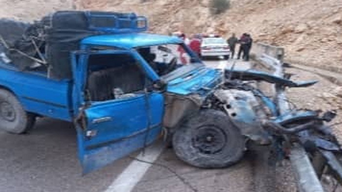 مرگ هولناک پدر و پسر بر اثر تصادف در محور کازرون به شیراز