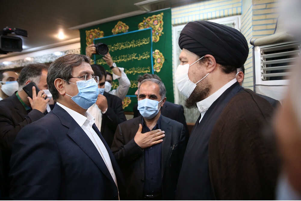 یکی از کاندیداهای ریاست جمهوری در کنار سیدحسن خمینی +عکس