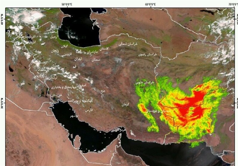 هشدار هواشناسی ایران در مورد طوفان گردوخاک در ۵ استان