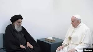 اول فارسTV|گوش دادن پاپ فرانسیس به آیات قرآن کریم در عراق