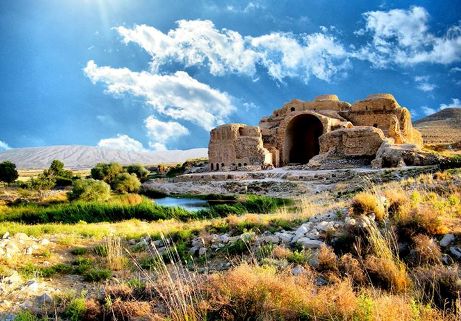 کاخ اردشیر بابکان پس از ۱۸۰۰ سال در فیروز آباد فارس+عکس